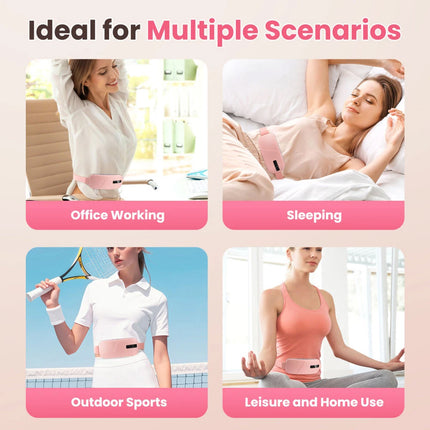 Electric Heating Menstrual Pad Waist Belt Massager For Period Pain Relief Cramps