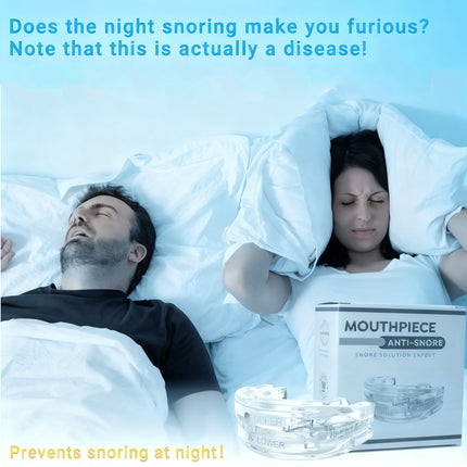 Anti-Snore Mouthpiece & Grinding Guard – Effective Sleep Aid for Snoring & Teeth Clenching