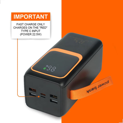50000mAh Bank Power 22.5W PD Fast Charging F/phone Outdoor Camping Power Supply