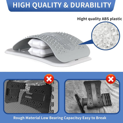 Back Support Stretcher Extender Posture Massager Chiro Lumbar Pain Relief
