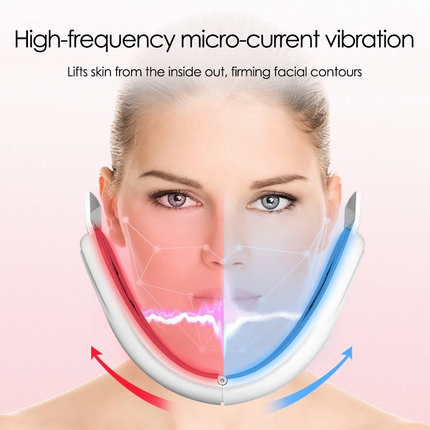 V-Face Shape Massager W/Hot Compress FunctionSkin Neck Lift Double-Chin Removal
