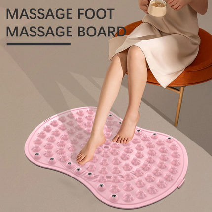 Foot Massage Mat Acupressure Mat Foot Reflexology Walking Toe Plate Massage Pad Pink