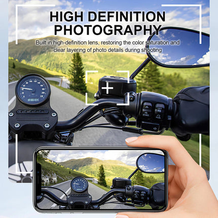 1080P HD Bluetooth Motorcycle Camera Recorder Motorbike Helmet Headset Intercom