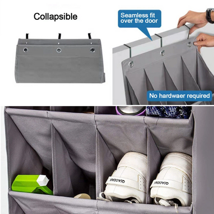 11 Pockets Large Over Door Hanging Organiser Shoe Rack Storage Bag Tidy Hanger