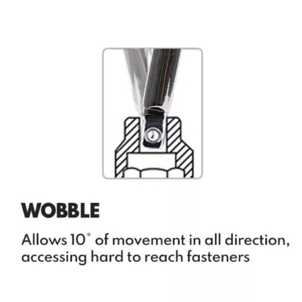 Wobble Extension Set, 9 PCS 1/4 3/8 1/2, Ratchet Extension Set, Socket Adapter