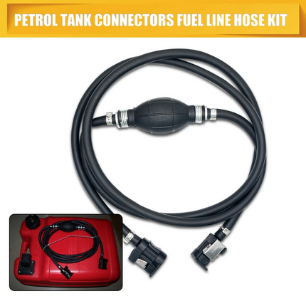 2.1M Fuel Line Gas Hose Primer Bulb Outboard Motor Tank Connector For Yamaha