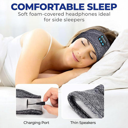 Wireless Bluetooth Headband Sleep Headphones Ultra-Soft Music for Side Running