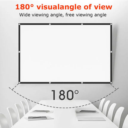 120" Projector Screen Portable Foldable Outdoor Home Movie Cinema Theatre 16:9