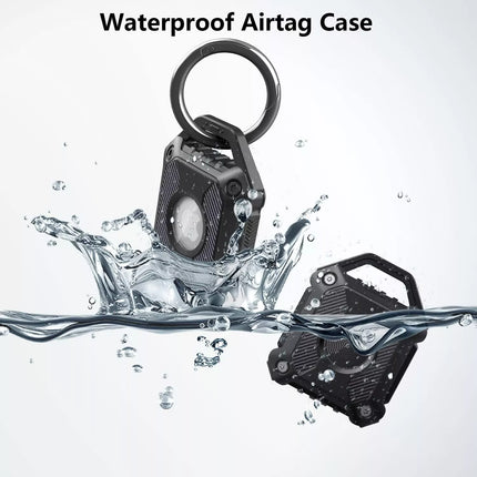 Green Apple AirTag Protective Case Waterproof TPU Cover Air Tag Tracker Loop Holder