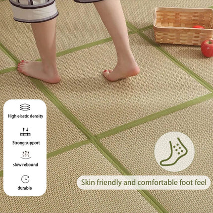 180*180cm Tatami Mat Japanese Mattress Natural Rush Grass Floor Large Area Rug