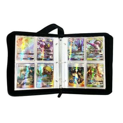 Leather Pokemon Cards Binder Album Book Game Card Collectors Portfolio 400 Slots Pikachu&Friends 2