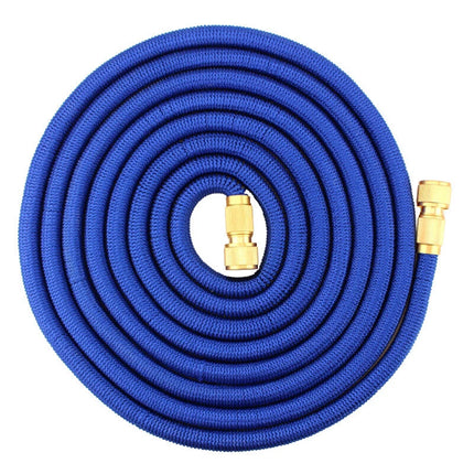 100FT Expandable Flexible Garden Water Hose Pipe Spray Gun Blue Garden Hose Pipe