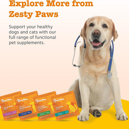 Zesty Paws Dog Multivitamin Travel Pack 5 Chews Joint Gut Skin Beef Formula