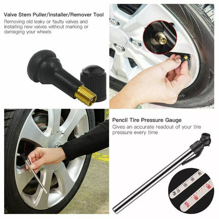 4WD Offroad 148PCS Tyre Puncture Repair Recovery Kit Heavy Duty Plugs Tubeless