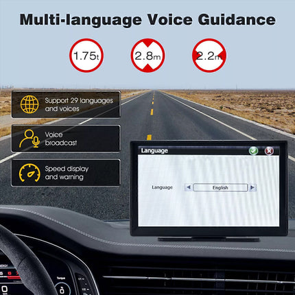 9" Touchscreen GPS Navigation Truck Navigator with Free Australia Map