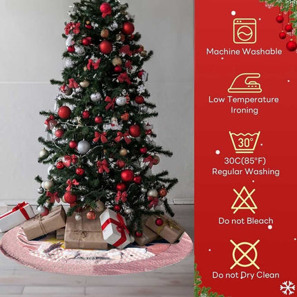 49 inch Thick Christmas Tree Skirt Decoration Xmas Holiday Party Decorations