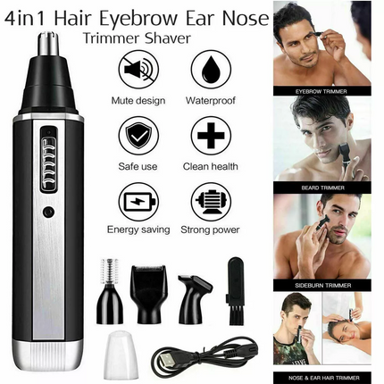 Nose Hair Trimmer For Men Rechargeable Ear and Nose Hair Trimmer Eyebrow Beard