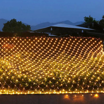 LED Net Mesh Curtain String Fairy Lights Xmas Wedding Party Garden Outdoor Decor