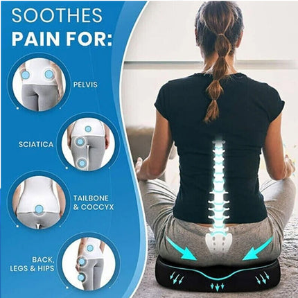 Donut Seat Cushion Non Slip Memory Foam Pillows Pain Relief Hemorrhoid Surgery