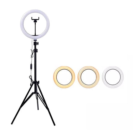 12 Inches Dimmable Diva LED Ring Light Selfie Tripod Stand Kit
