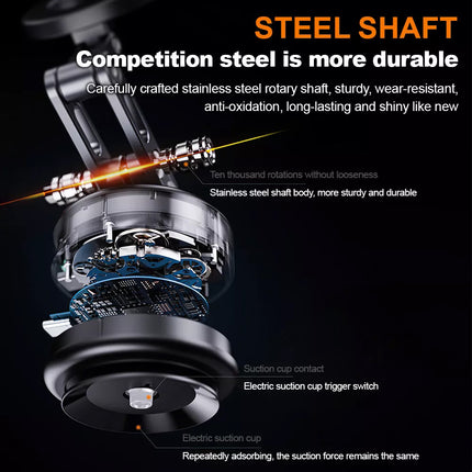 Electric Vacuum Suction Car Phone Mount 360° Rotation Phone Holder ES