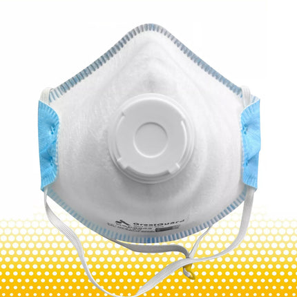 10 Pcs P2 N95 Face Mask Respirator Valved AS/NZS Certified Dust Flue Welding Painting