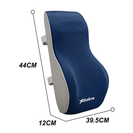 Back Cushion Lumbar Support Cushion Memory Foam Ergonomic Support Pillow