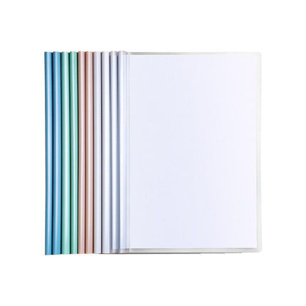 20x A4 Report Covers Clamp File Slide Binders Spine Bone Folders Clear Pockets