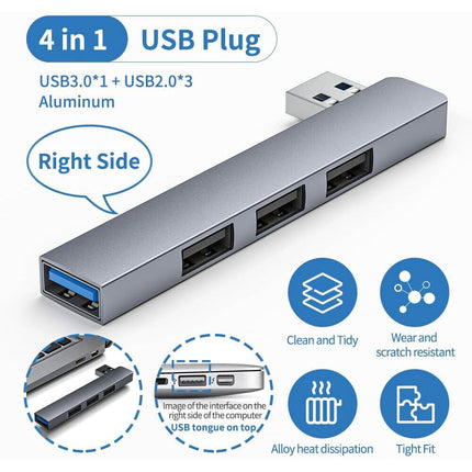 USB High Speed Slim USB 3.0 Hub Dock Station Laptop Computer Extender Mobile