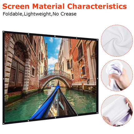 150" 16:9 Projector Screen Electric Motorised Projection 3D Home Cinema Foldable