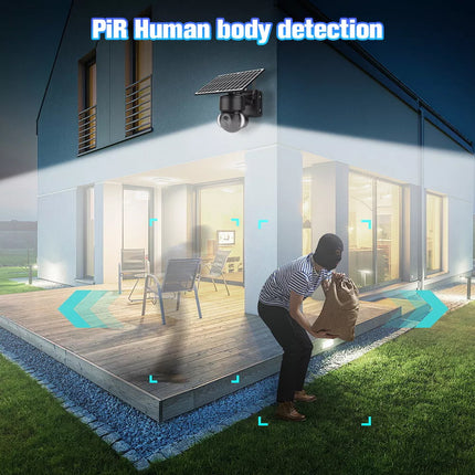4G Network Wireless HD 1080P Pan Tilt Solar Panel Outdoor Security Camera LTE
