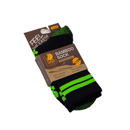 Bamboo Socks Work Sport Mid Calf Odor Resistant Cushion 5 pairs Mens Colour 8LSM