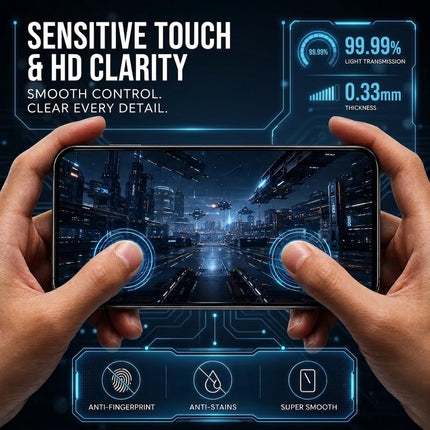2PCS Tempered Glass Screen Protector For iPhone 18 Pro 17 Pro 9H Clear Anti-Scratch
