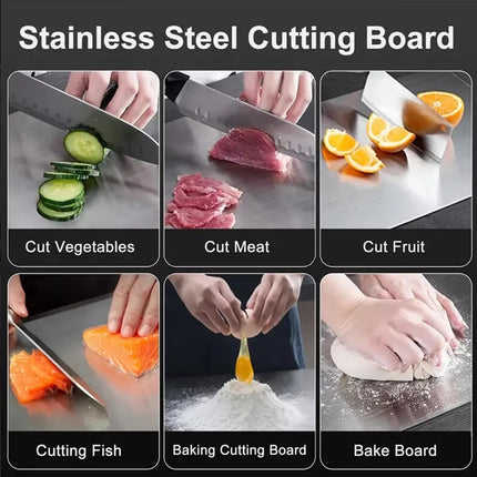 Titanium Cutting Board Double-Sided Chopping Boards for Kitchen Camping Cooking