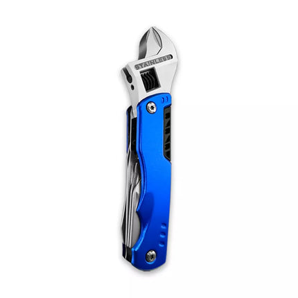 Camping Survival Outdoor Hiking Folding Portable Pocket Multitool Tool Wrench Blue