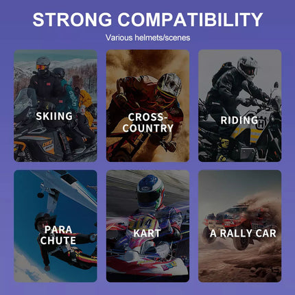 Bluetooth 5.4 Motorcycle Helmet Headset Wireless Call Motorbike Headphone