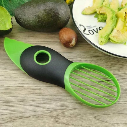 2pcs 3 In 1 Avocado Slicer Shea Corer Butter Fruit Peeler Cutter Pulp Separator