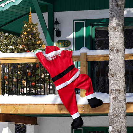 Climbing Hanging Santa Claus Christmas Outdoor Window Decoration Xmas Props