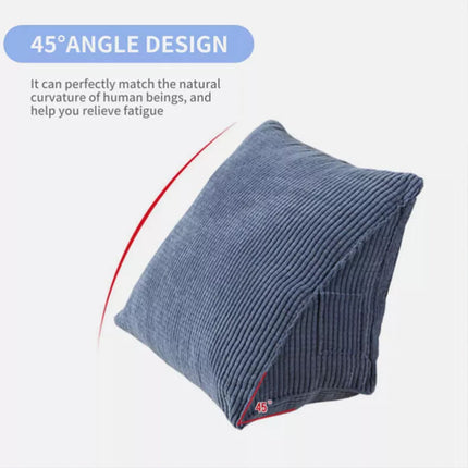 Headboard Pillow Wedge Reading Pillow Corduroy Backrest Reading Rest Pillow Gift Light Coffee