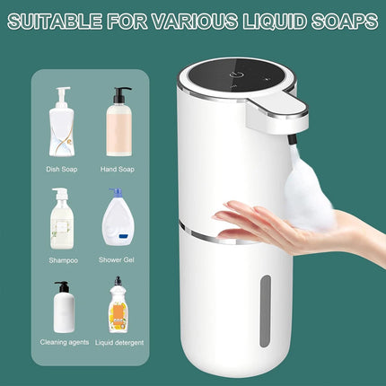 Automatic Soap Dispenser 380ML Rechargeable Touchless Foam Soap Dispenser 4 Leve
