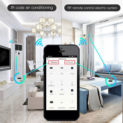 WiFi RF+IR Remote Controller RF Appliances Tuya/Smart Life App Voice Control
