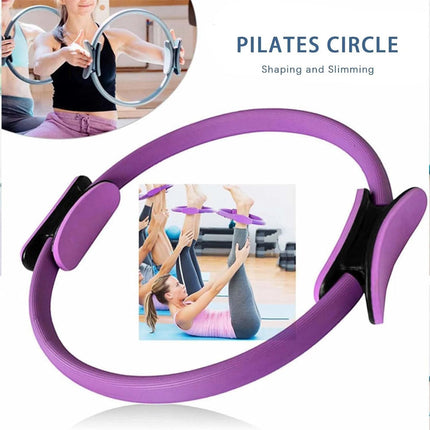 Better Me Pilates Essentials Kit Pilates Rings Booty Bands Yoga Set Hip Exercise Purple