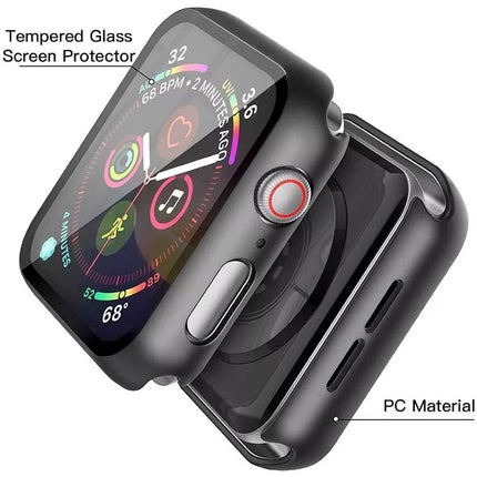 Black For Apple Watch Case Cover iWatch Series 10 42mm Screen Protector