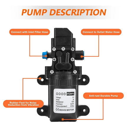 130PSI High Pressure Washer Gun Electric Auto Spray Hose Pump Clean Car Home Pet
