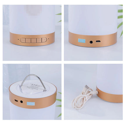 Smart Portable Quran Speaker With Table / Hanging Touch Lamp 7-Color LED Light