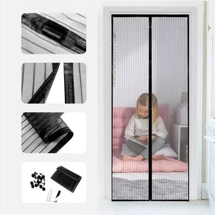 Oversize Magnetic Screen Door Heavy Duty Mosquito Bug Insect Net Screen Barrier