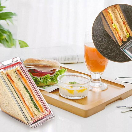 Triangle Sandwich Container Reusable, Washable Sandwich Box for Lunch