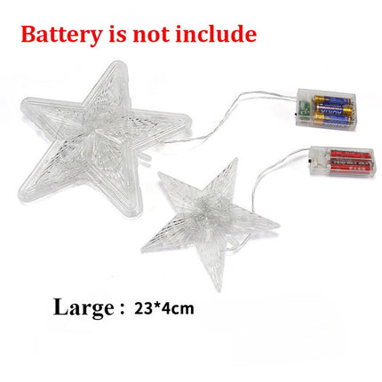 Christmas Tree Topper Star Great Xmas Tree Holiday Home Decor Battery Powered