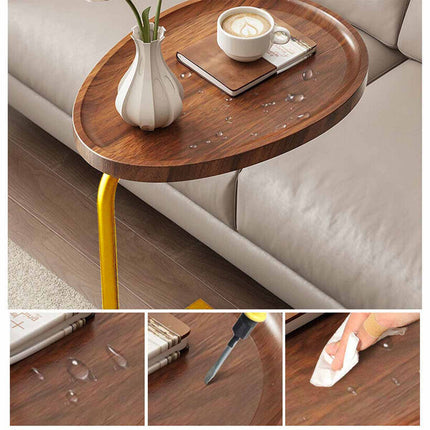 Bedside Sofa Side End Table Coffee Couch Tray Shaped Stand