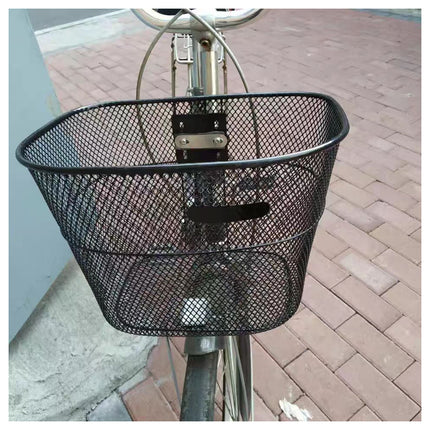 Bike Bicycle Rear Wire Mesh Basket For Hybrid Flat Bar Road MTB